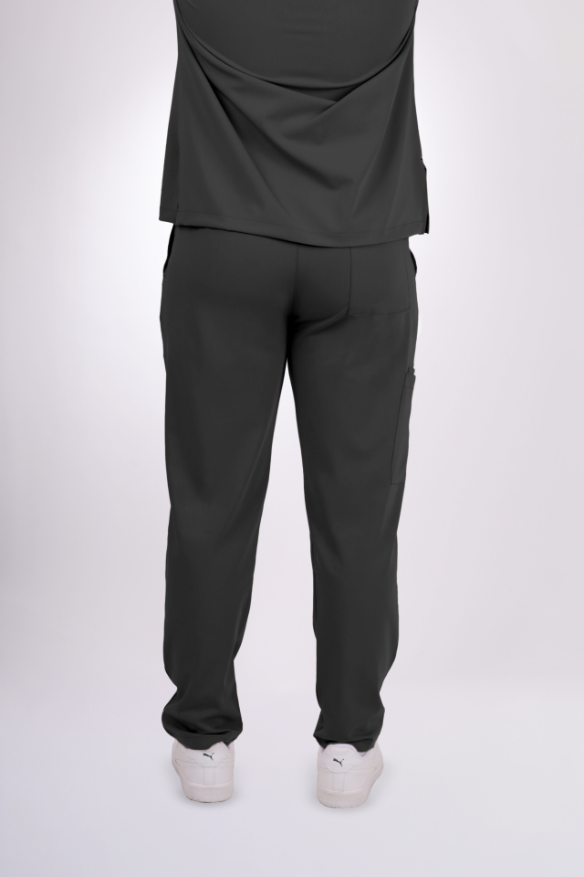 Likralı Snap Seri Erkek Antrasit Gri Scrubs