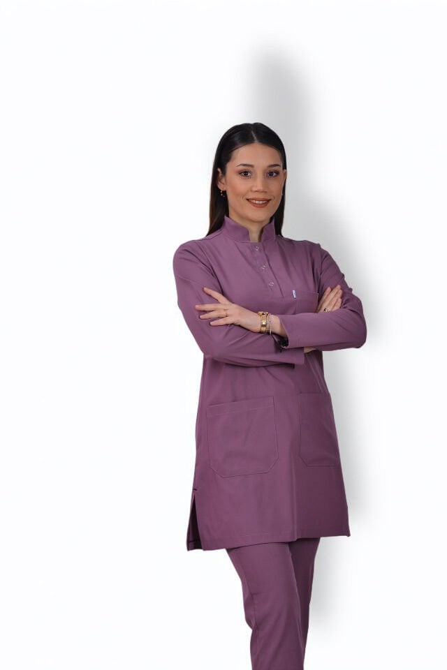 Premium Likralı Tesettür Seri Kadın Açık Mürdüm