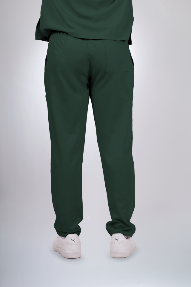 Premium Likralı Klasik Seri Erkek Avcı Yeşili Scrubs