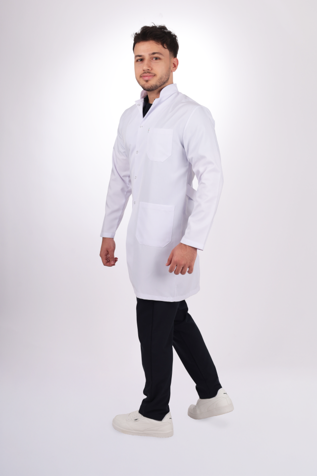 Erkek Alpaka Uzun Boy Uzun Kol Hakim Yaka Doktor Öğretmen Önlüğü