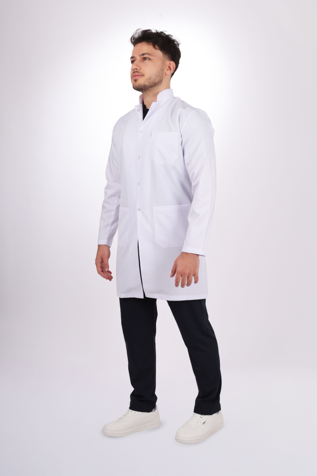 Erkek Alpaka Uzun Boy Uzun Kol Hakim Yaka Doktor Öğretmen Önlüğü