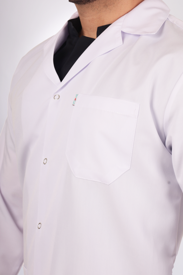 Erkek Alpaka Uzun Boy Uzun Kol Gömlek Yaka Doktor Öğretmen Önlüğü