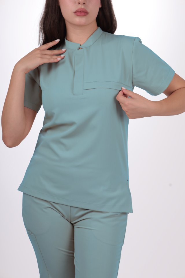 Premium Likralı Lotus Seri Kadın Benetton Scrubs