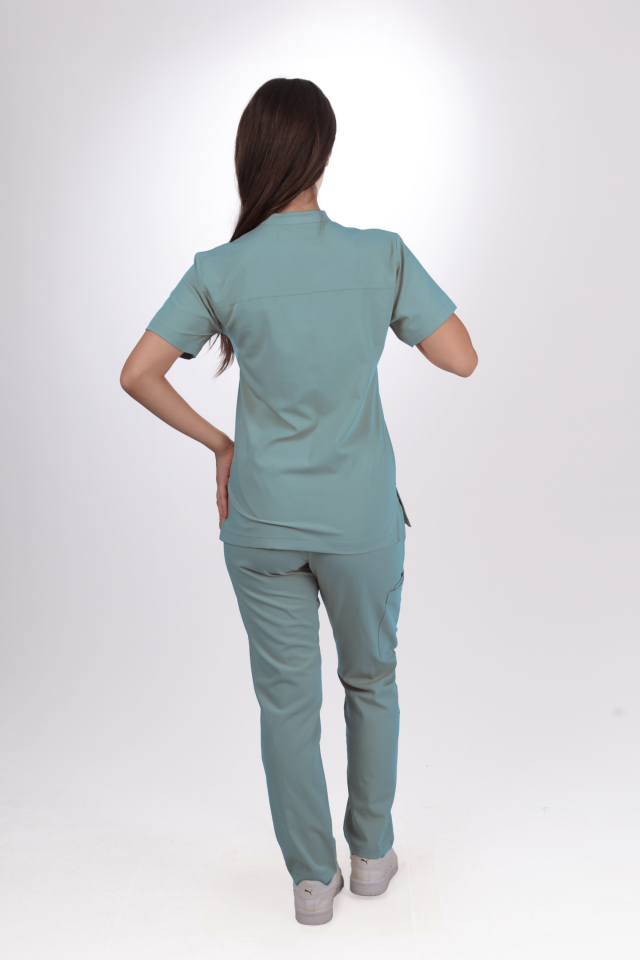 Premium Likralı Lotus Seri Kadın Benetton Scrubs