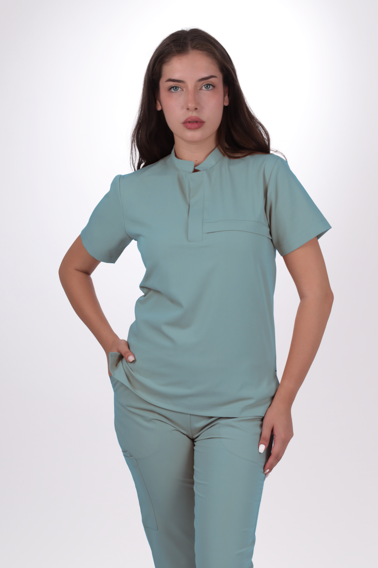 Premium Likralı Lotus Seri Kadın Benetton Scrubs