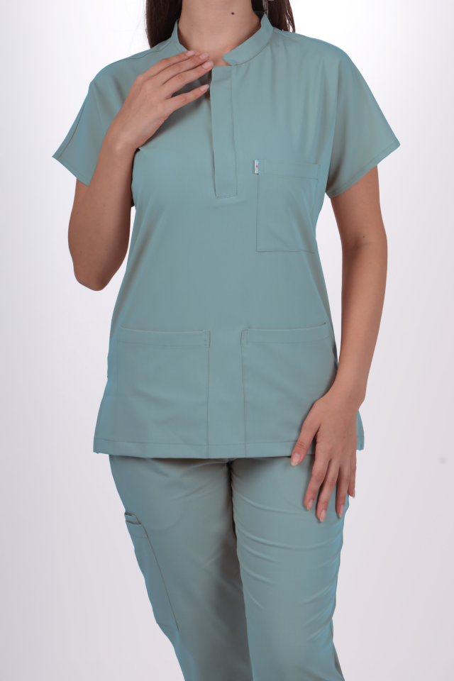 Premium Likralı Snap Seri Kadın Benetton Scrubs