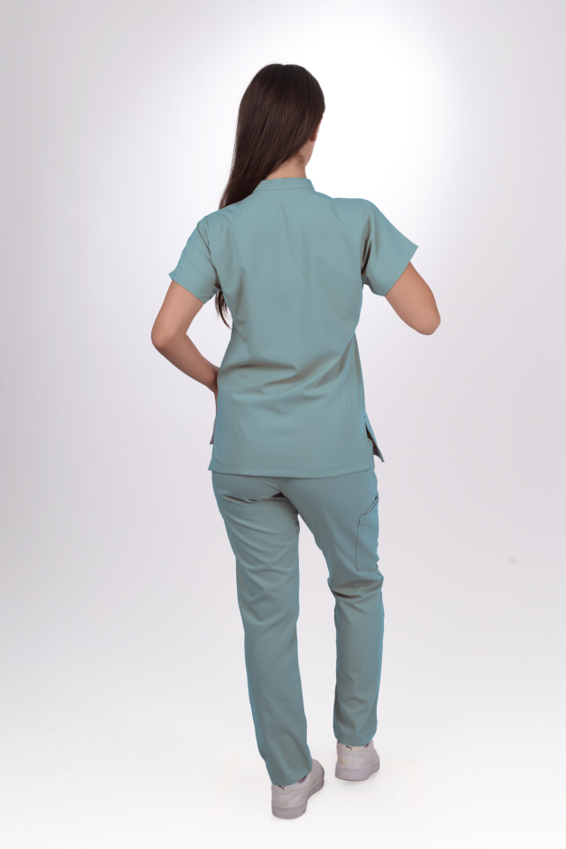 Premium Likralı Snap Seri Kadın Benetton Scrubs