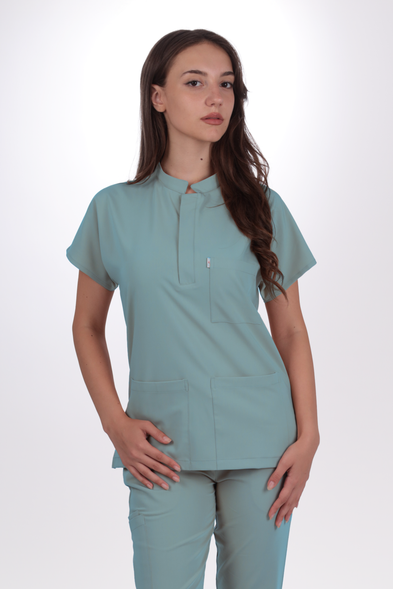 Premium Likralı Snap Seri Kadın Benetton Scrubs
