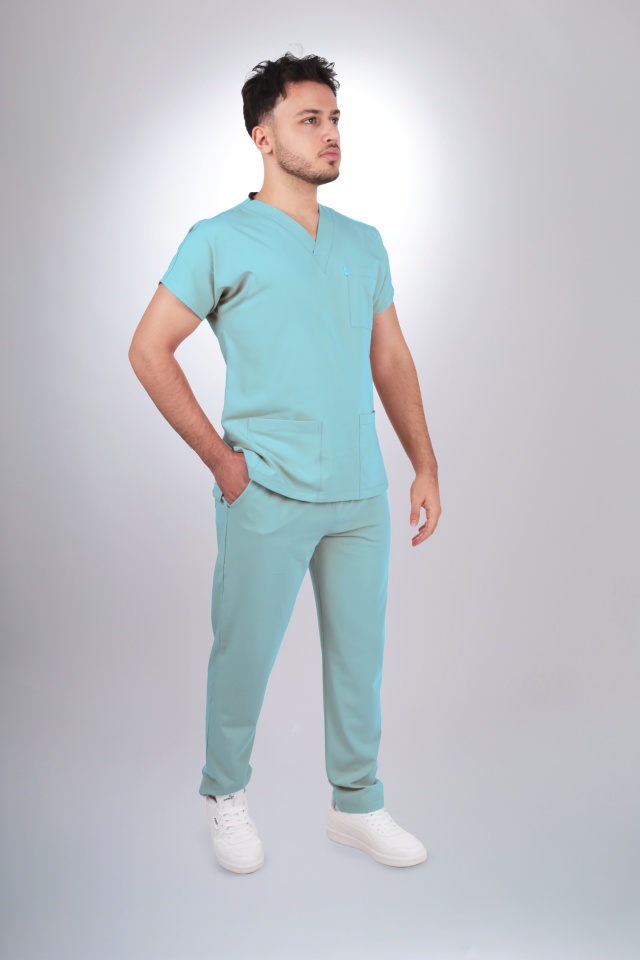 Premium Likralı Klasik Seri Erkek Benetton Scrubs