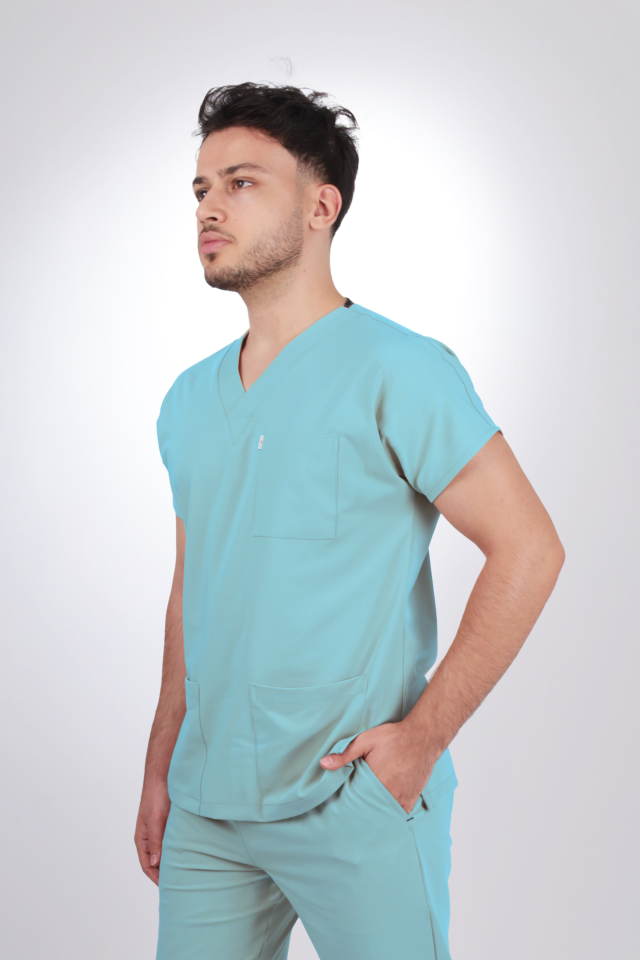 Premium Likralı Klasik Seri Erkek Benetton Scrubs