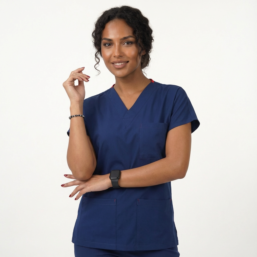 Likralı Klasik Seri Kadın Tek Üst Havacı Mavisi