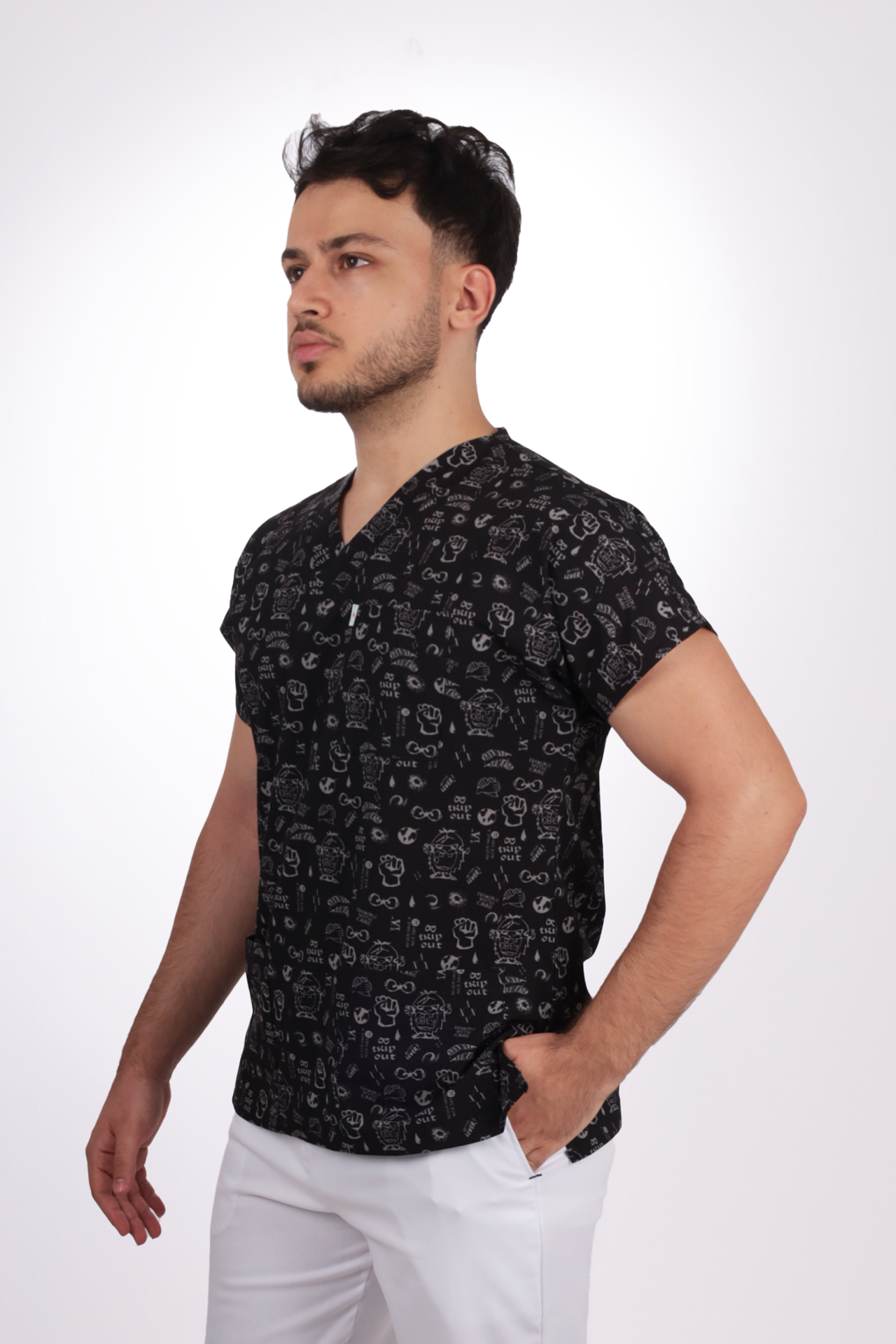 Desenli Seri Erkek Empower Desen Tek Üst