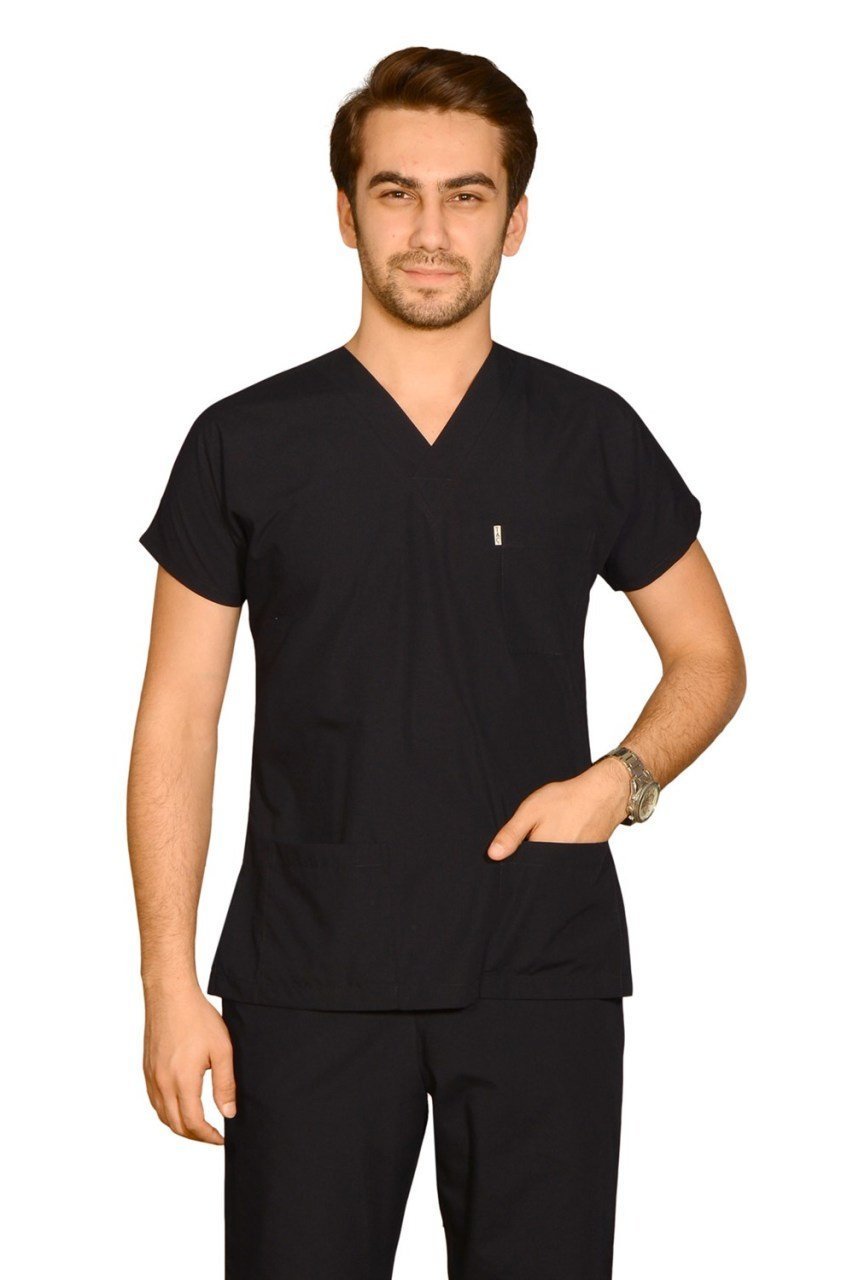 Terycoton Erkek Lacivert Doktor Hemşire Forması