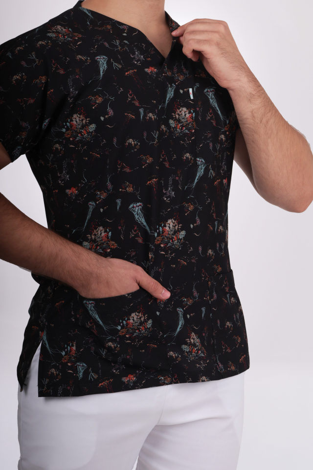 Desenli Seri Erkek Deniz Anası Desen Tek Üst