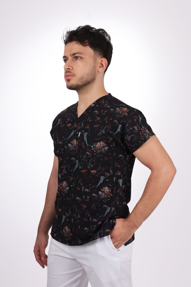 Desenli Seri Erkek Deniz Anası Desen Tek Üst