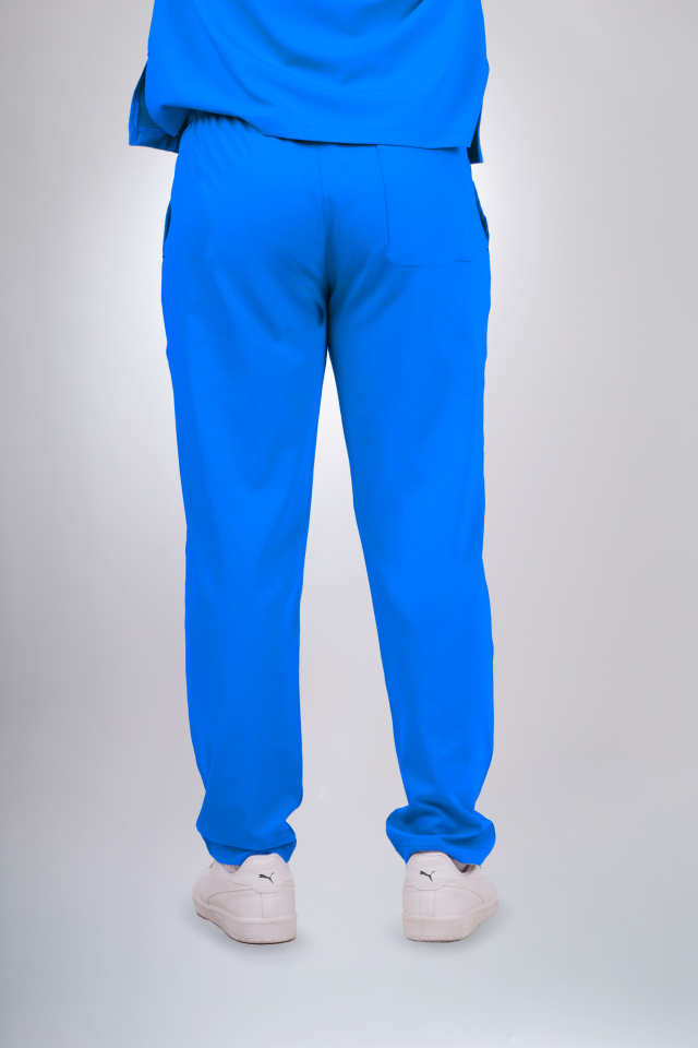 Likralı Klasik Seri Erkek Petrol Mavisi Scrubs