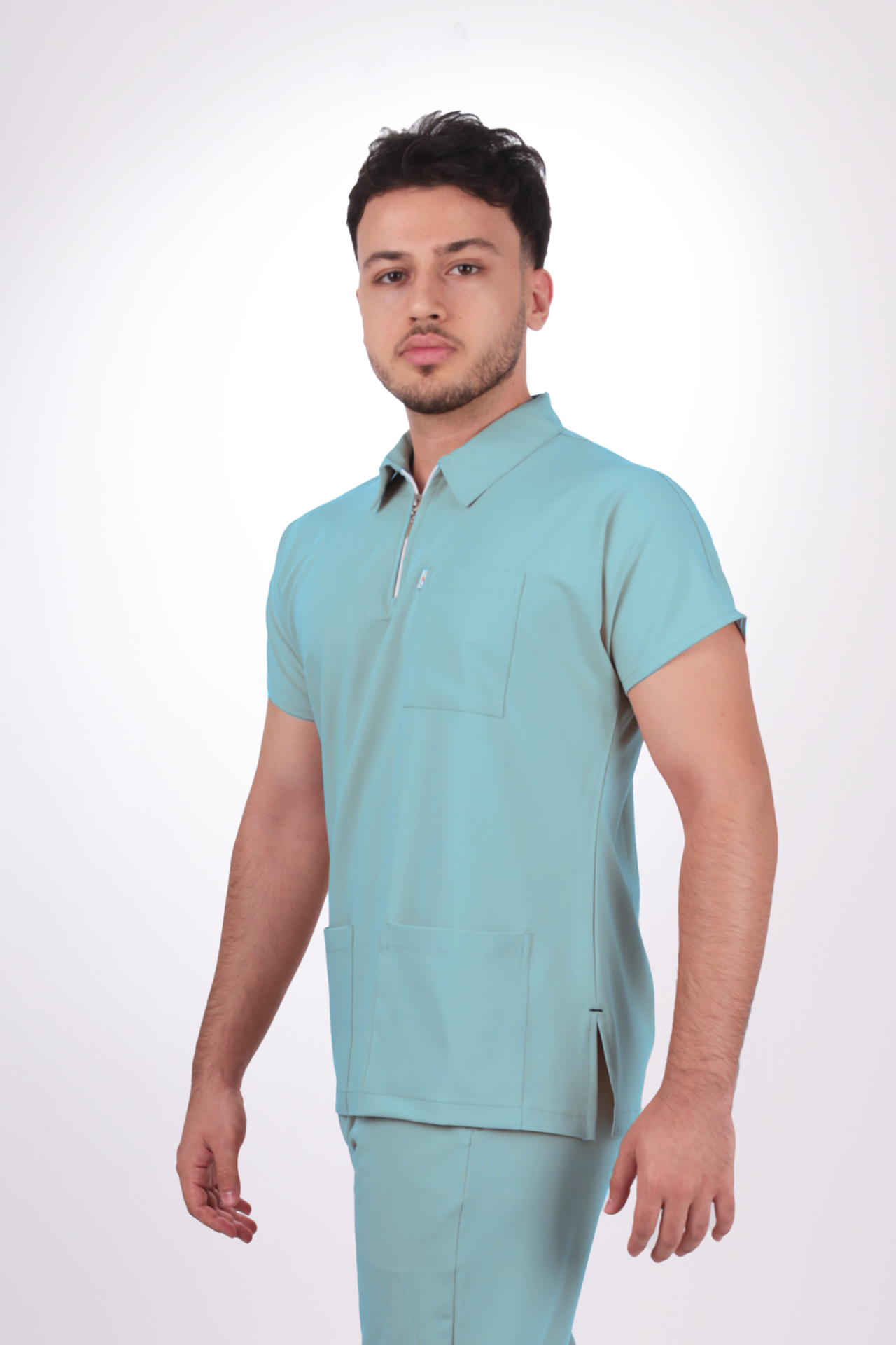 Premium Likralı Zipper Seri Erkek Benetton Üniforma Takım