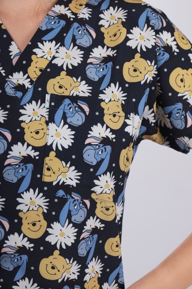 Desenli Seri Ayıcık Desen Kadın Tek Üst