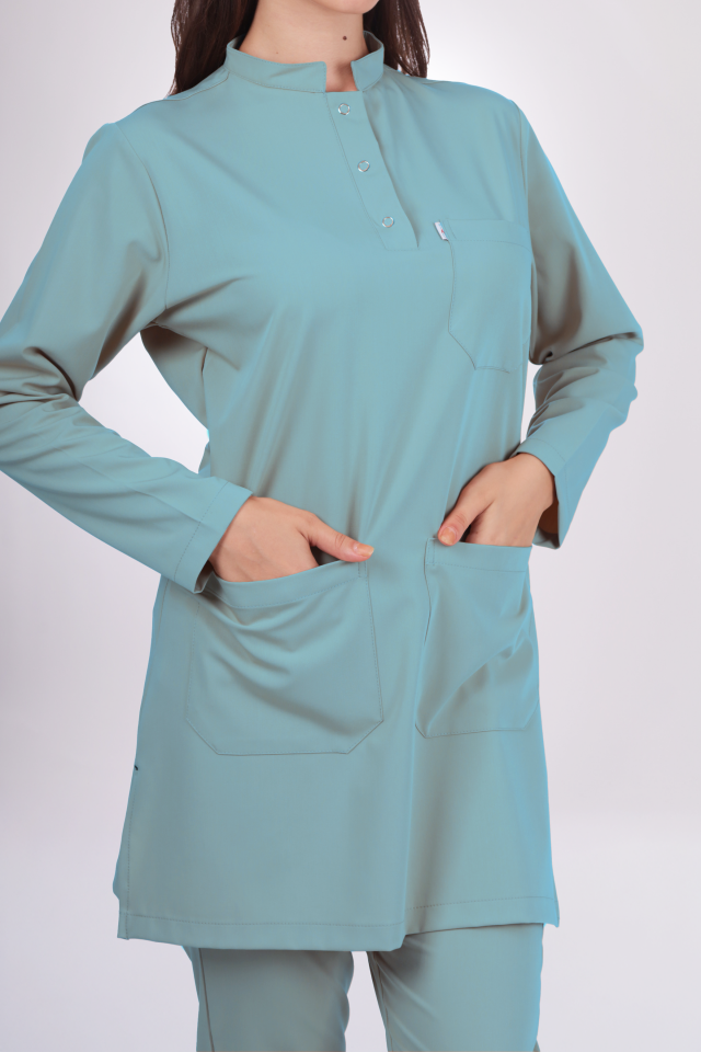 Premium Likralı Tesettür Seri Kadın Benetton Scrubs