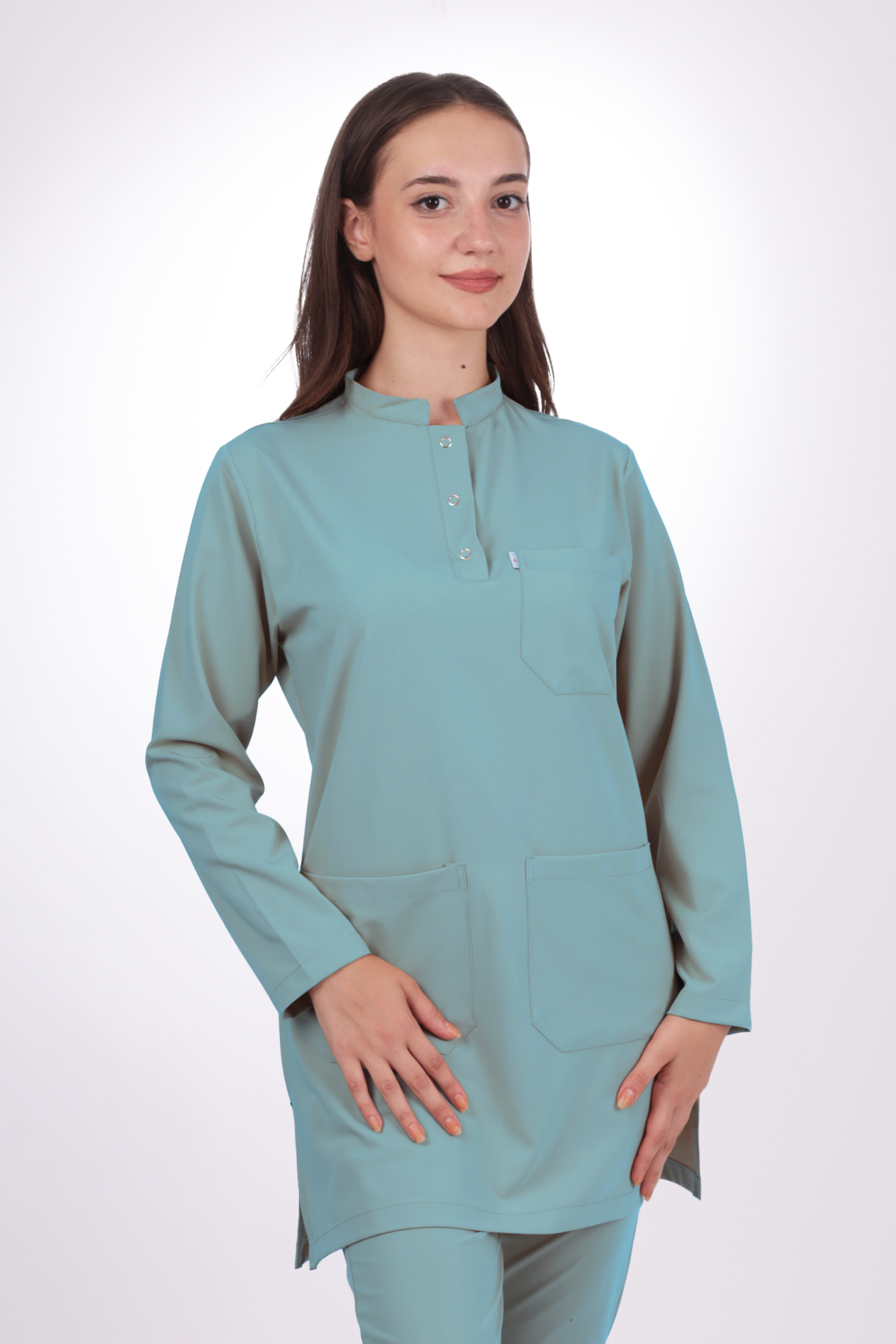 Premium Likralı Tesettür Seri Kadın Benetton Scrubs