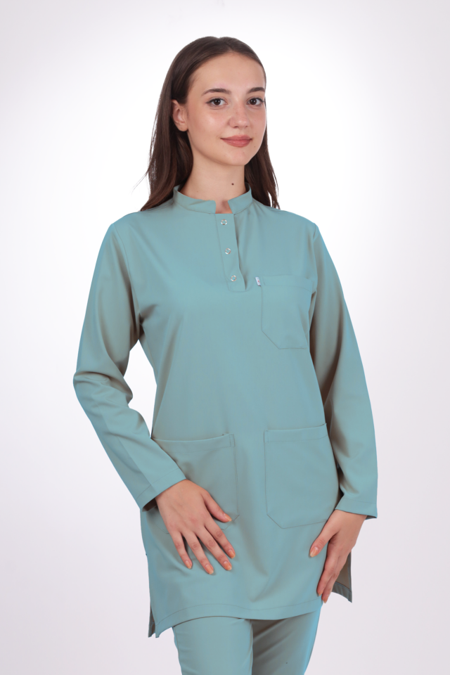 Premium Likralı Tesettür Seri Kadın Benetton Scrubs