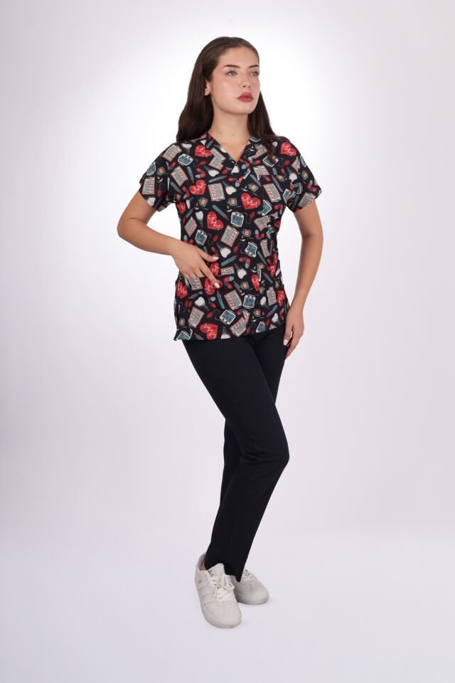 Desenli Seri İmplant Desen Kadın Tek Üst