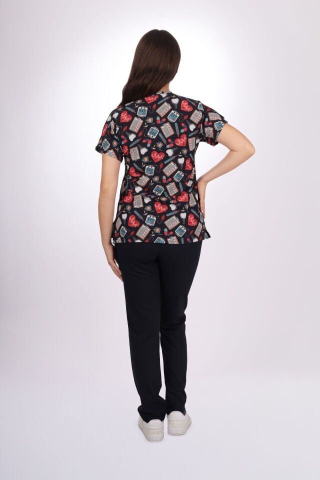 Desenli Seri İmplant Desen Kadın Tek Üst