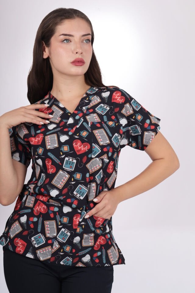 Desenli Seri İmplant Desen Kadın Tek Üst