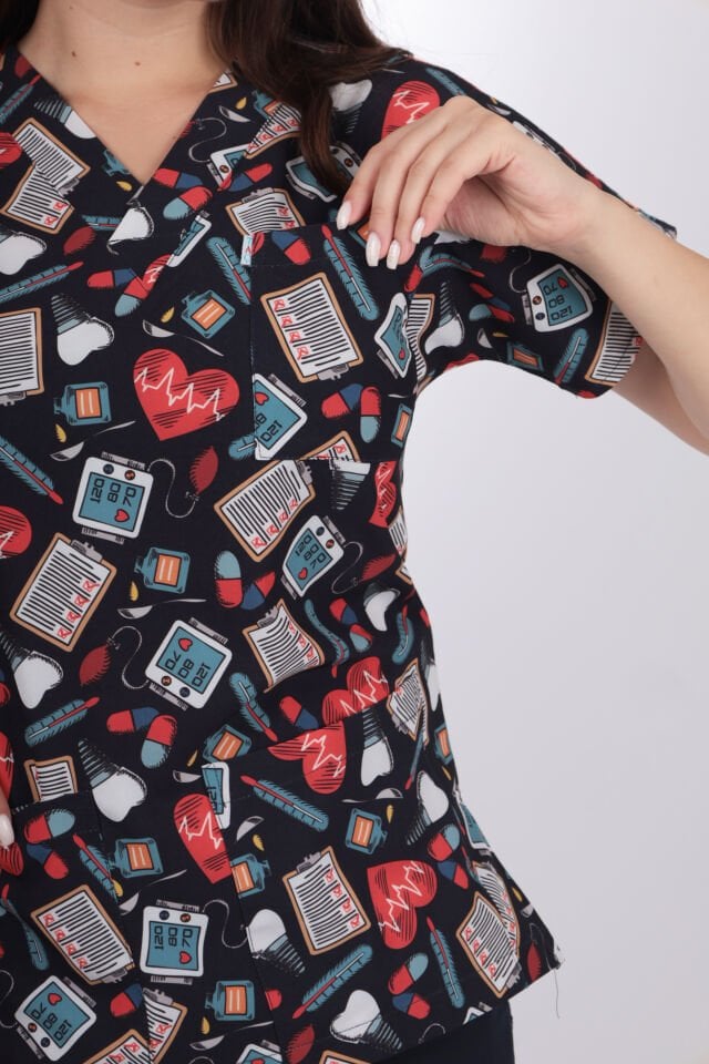 Desenli Seri İmplant Desen Kadın Tek Üst