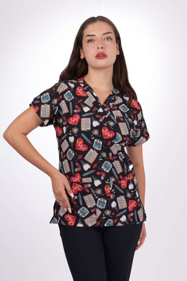 Desenli Seri İmplant Desen Kadın Tek Üst