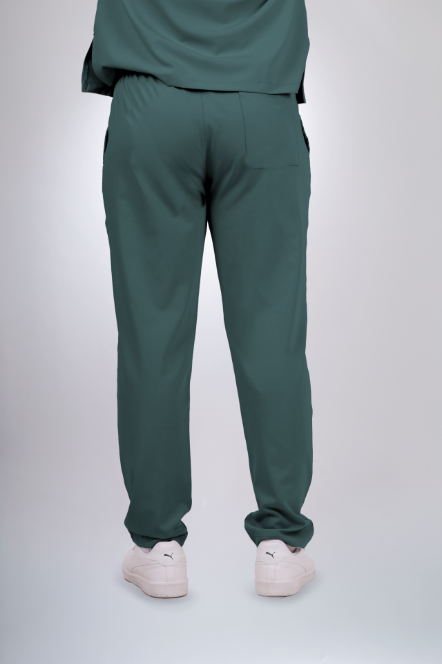 Premium Likralı Klasik Seri Erkek Okyanus Mavisi Scrubs