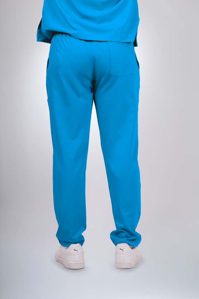 Premium Likralı Klasik Seri Erkek Turkuaz Scrubs