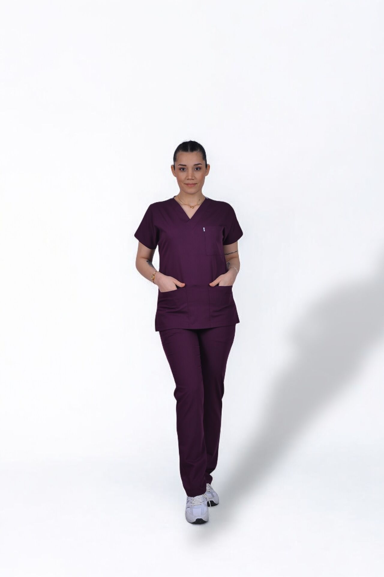 Premium Likralı Klasik Seri Kadın Tek Üst Mürdüm