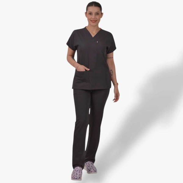 Kadın Likralı Klasik Seri Scrubs Takım