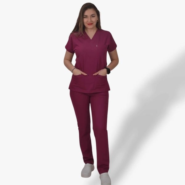 Kadın Likralı Klasik Seri Scrubs Takım