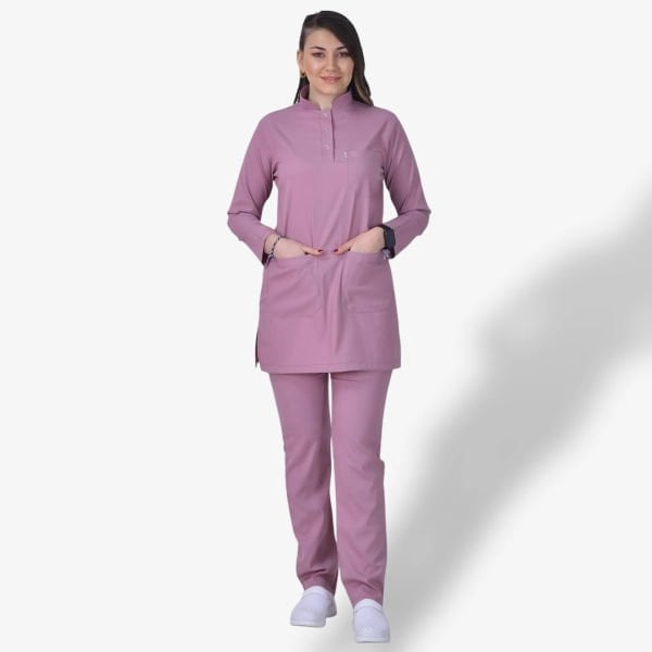 Kadın Likralı Tesettür Seri Scrubs Takım