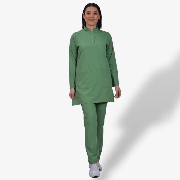 Kadın Likralı Tesettür Seri Scrubs Takım