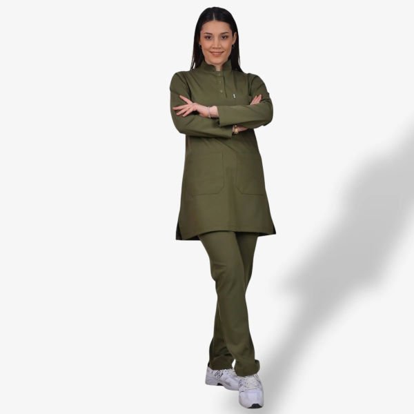 Kadın Likralı Tesettür Seri Scrubs Takım