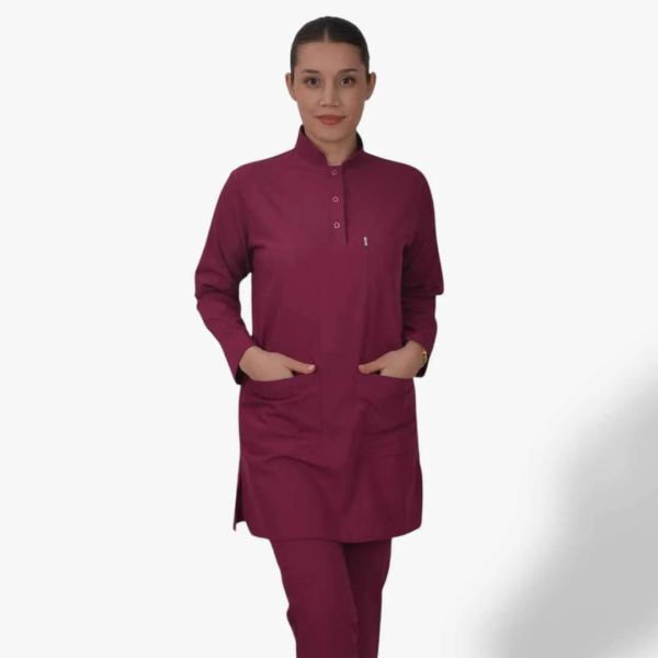 Kadın Premium Tesettür Seri Scrubs Tek Üst