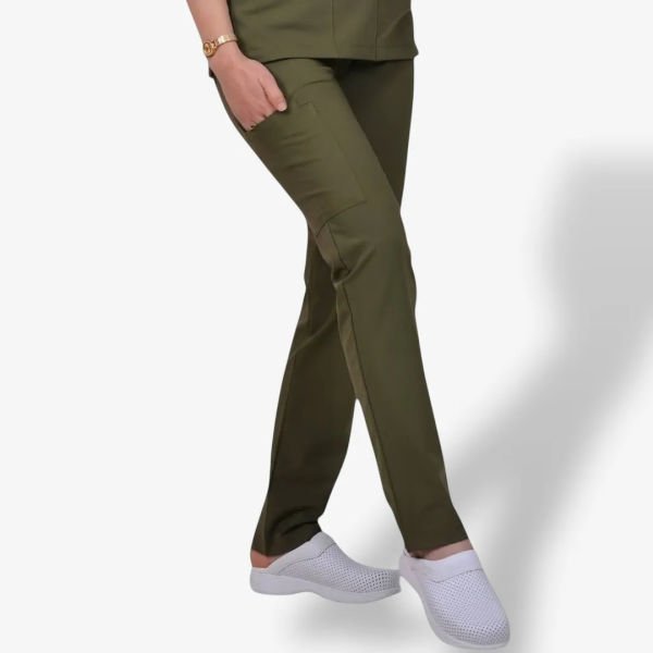 Kadın Likralı Zipper Seri Scrubs Tek Alt