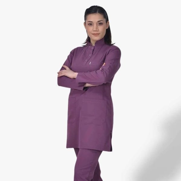 Kadın Likralı Tesettür Seri Scrubs Tek Üst