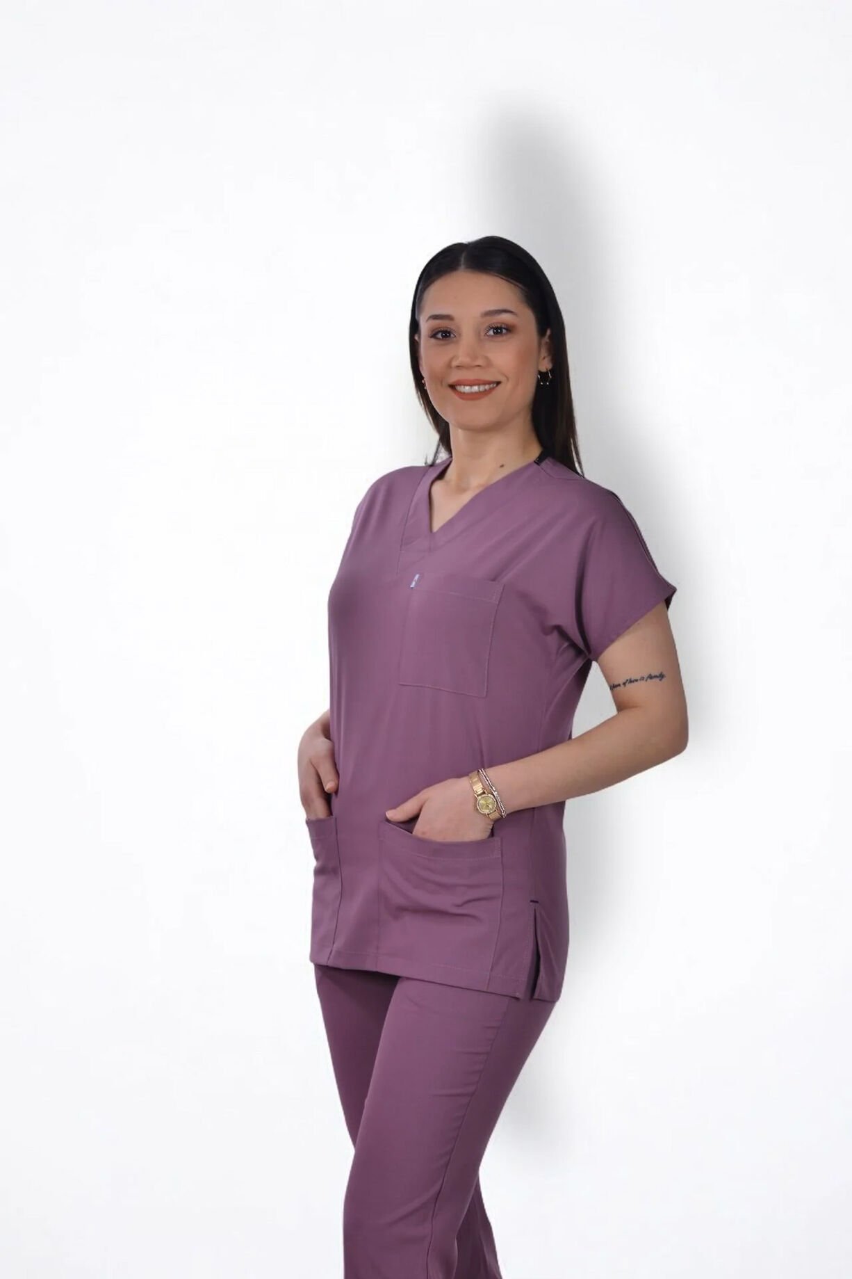 Premium Likralı Klasik Seri Kadın Tek Üst Açık Mürdüm