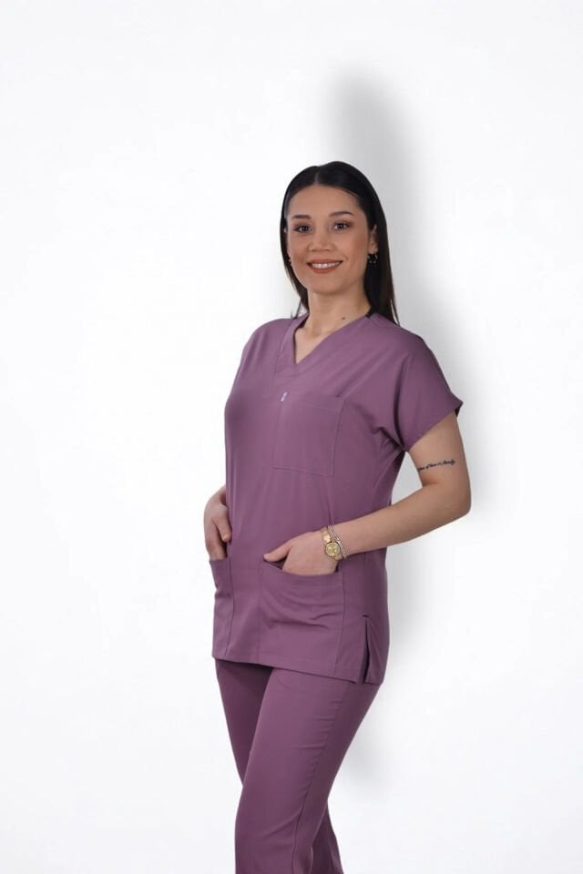 Premium Likralı Klasik Seri Kadın Tek Üst Açık Mürdüm