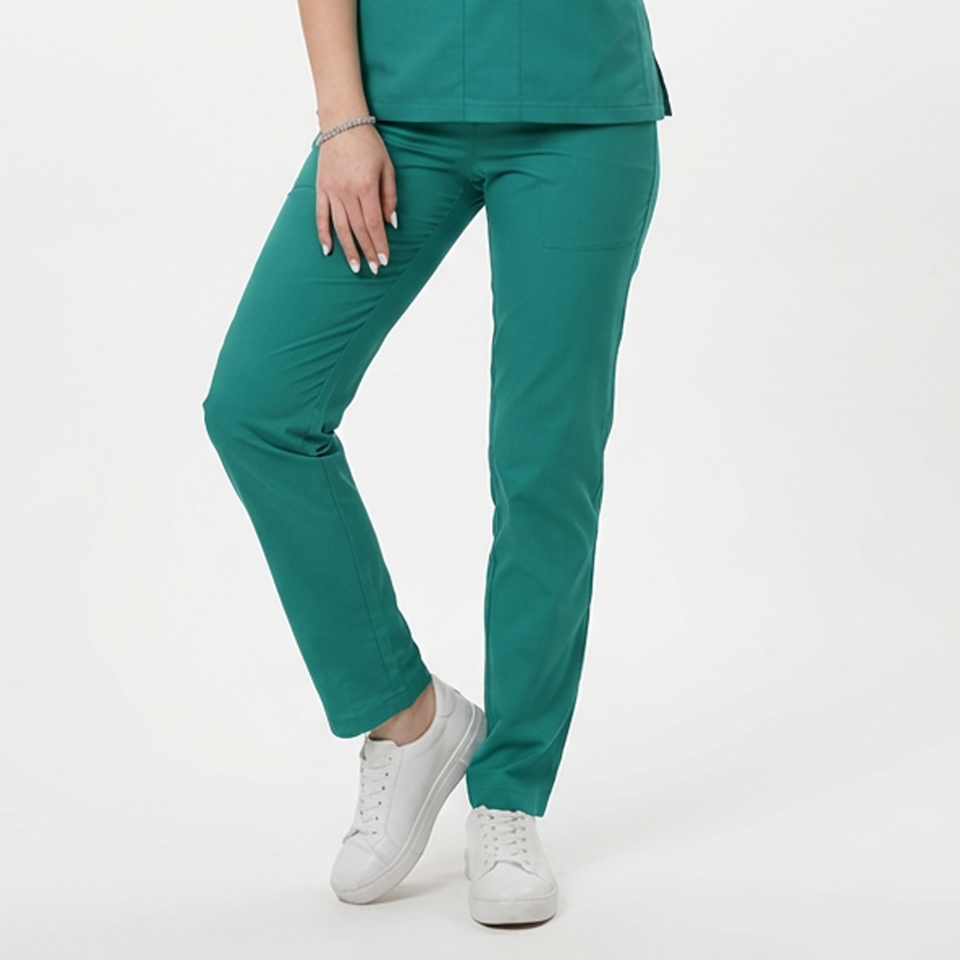 Likralı Klasik Seri Kadın Cerrahi Yeşil Scrubs