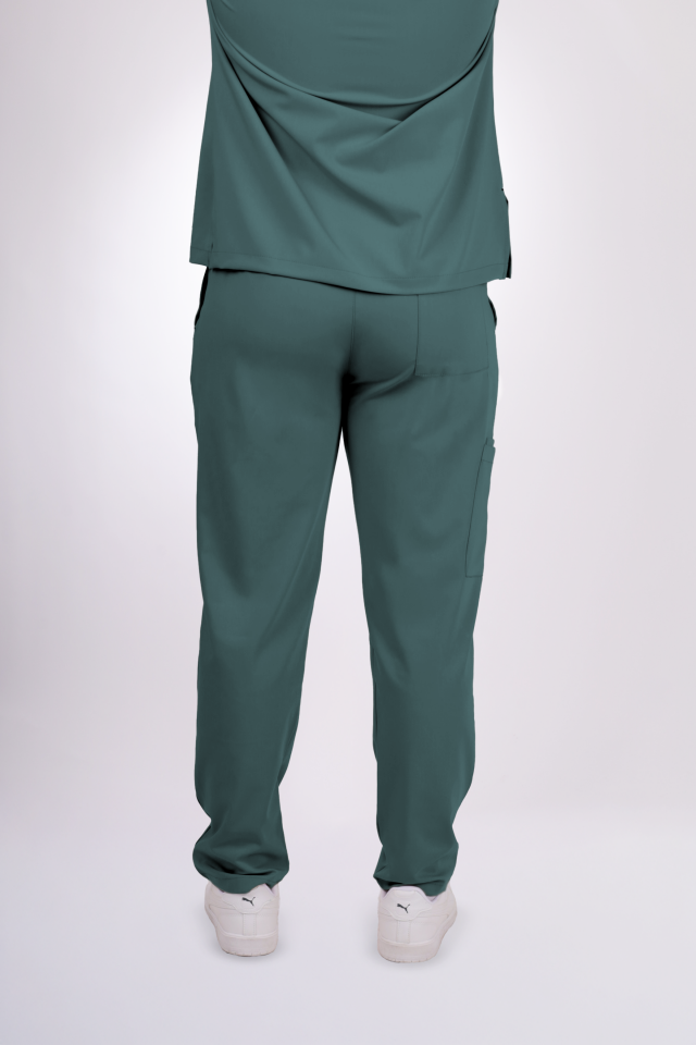 Premium Likralı Snap Seri Erkek Okyanus Mavisi Scrubs