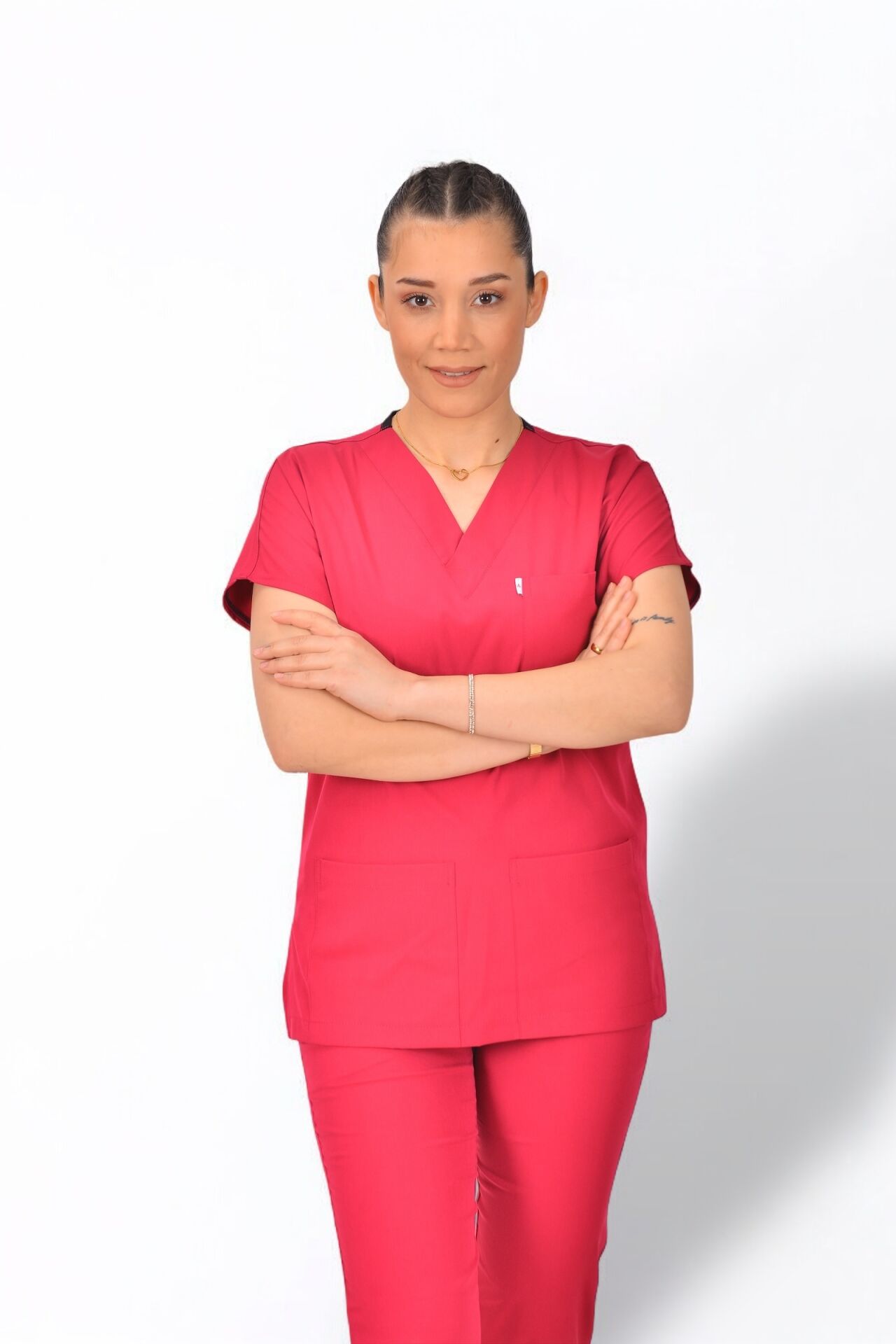 Premium Likralı Klasik Seri Kadın Tek Üst Fuşya