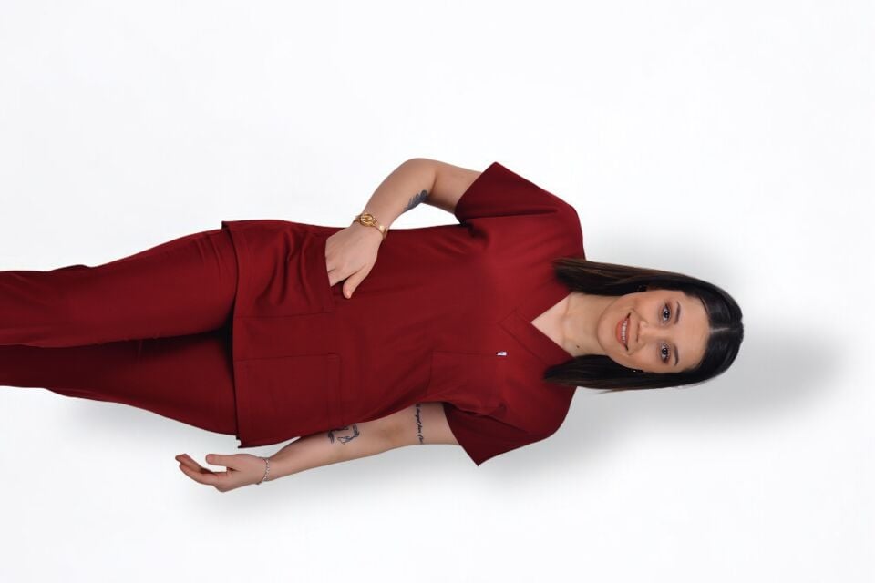 Premium Likralı Klasik Seri Kadın Tek Üst Bordo
