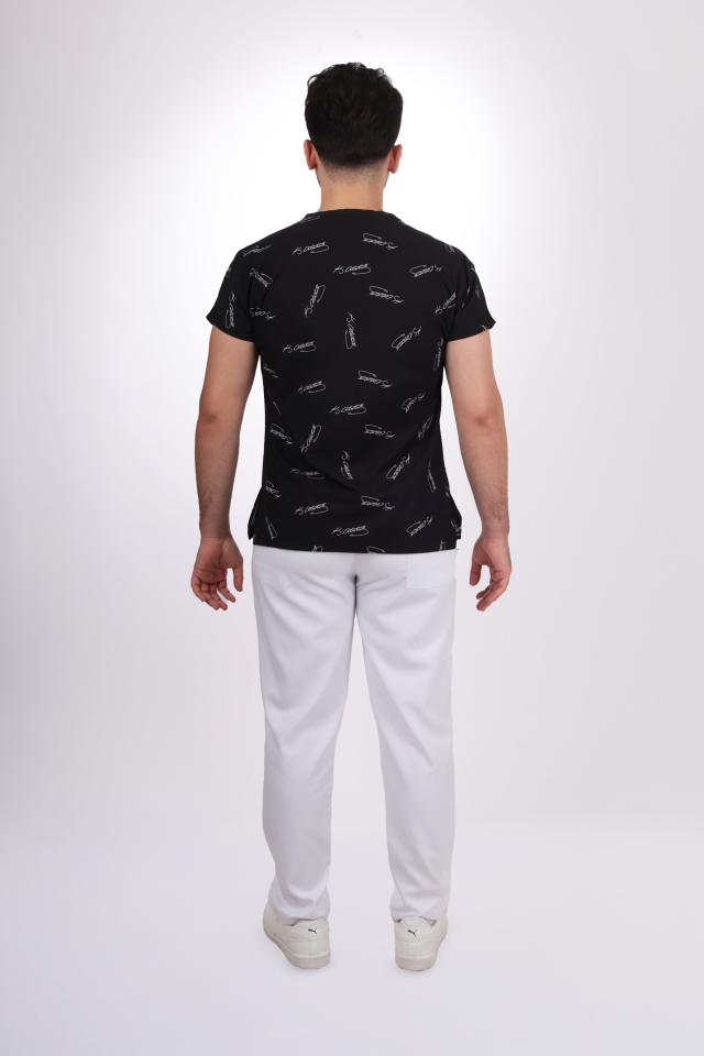 Desenli Seri Atatürk İmzalı Desen Tek Üst