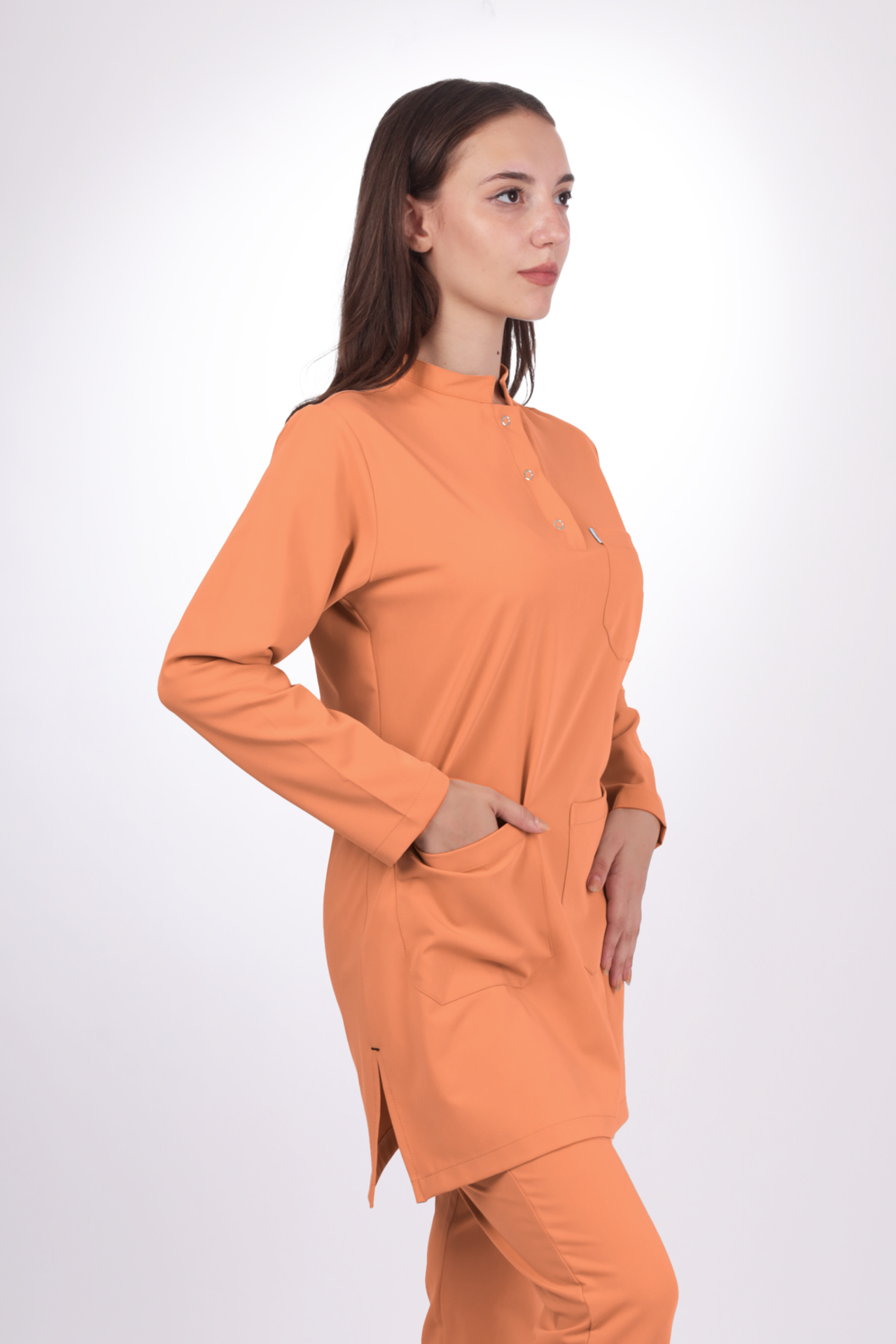 Premium Likralı Tesettür Seri Kadın Kavun İçi Scrubs