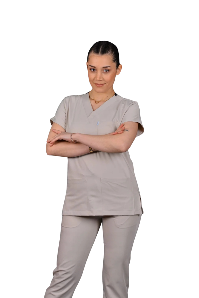 Premium Likralı Klasik Seri Kadın Tek Üst Bej